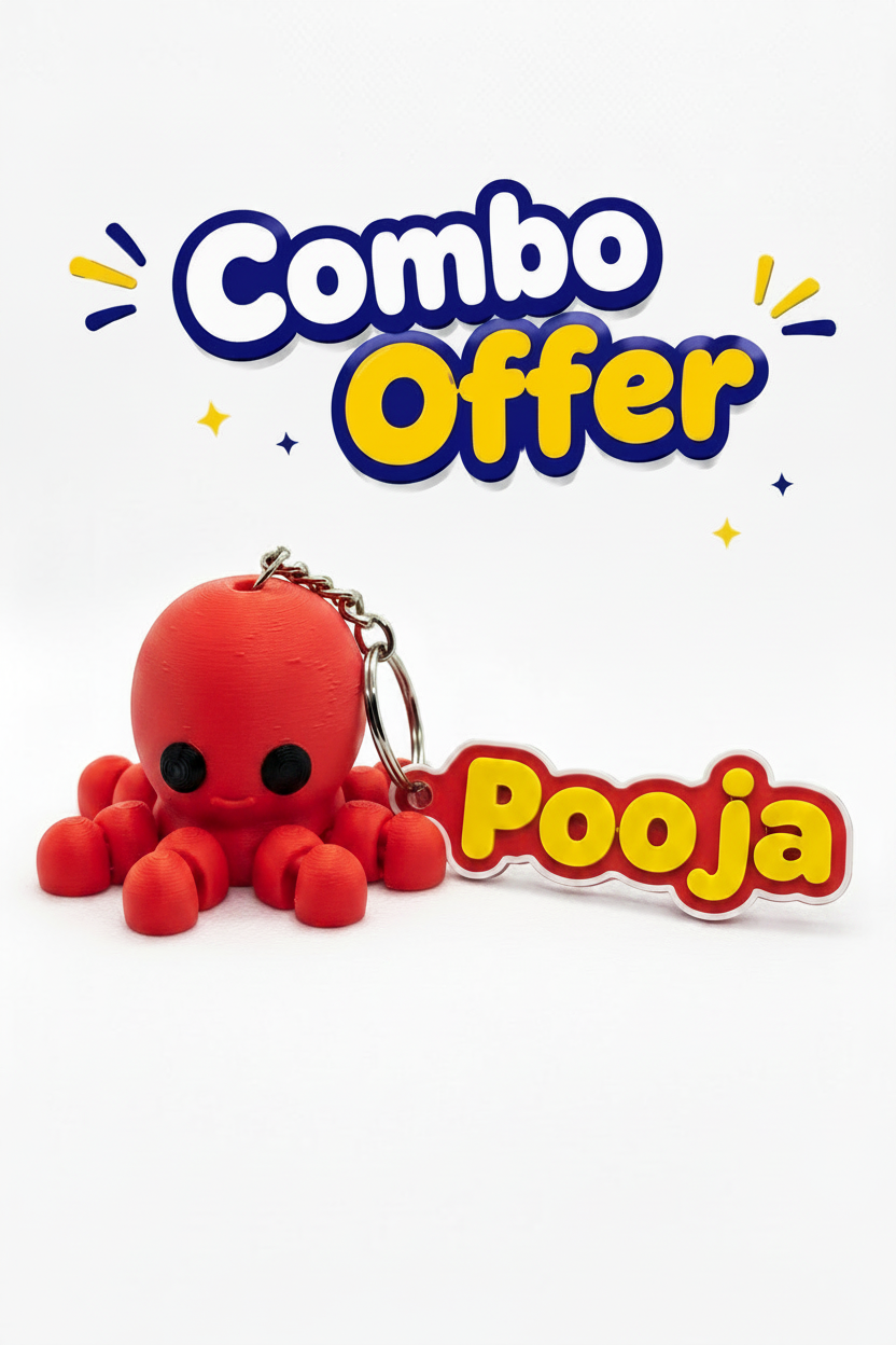 Personalized Name Tag & Keyring Combo