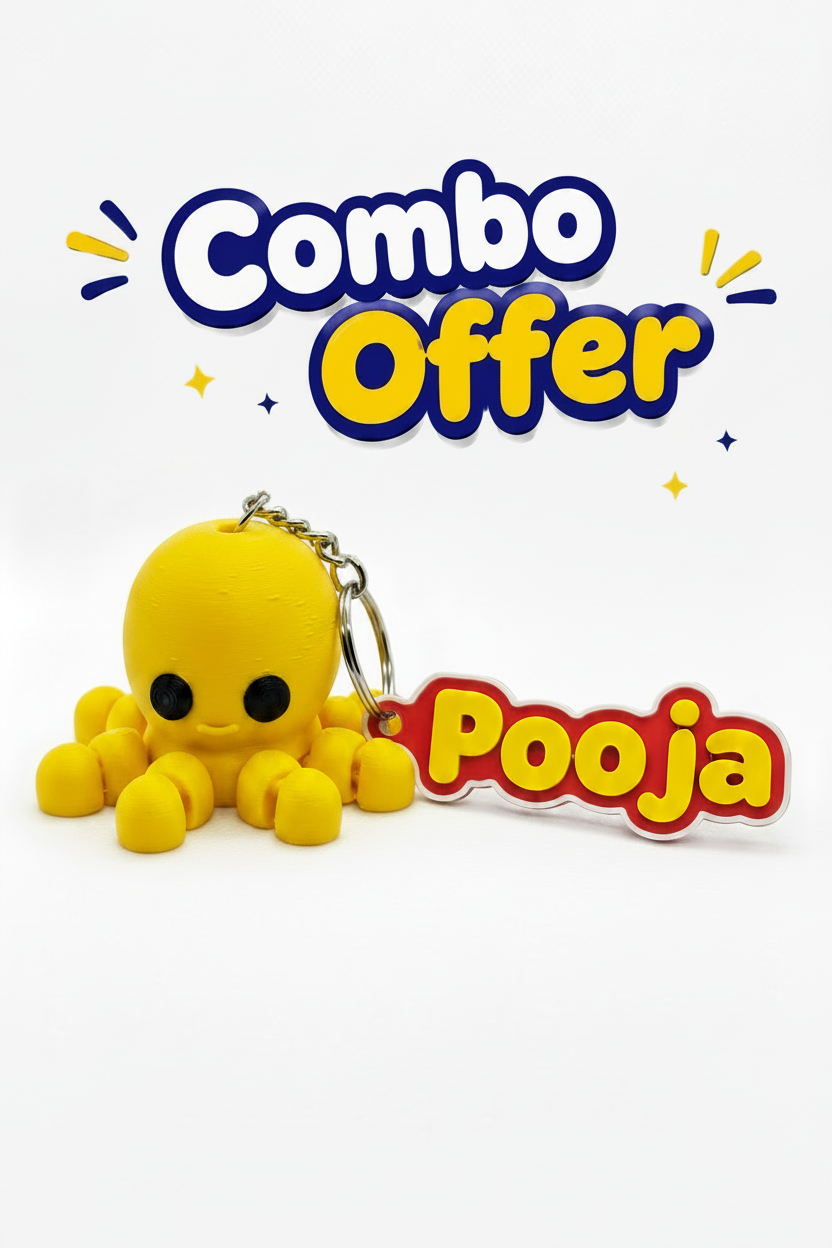 Personalized Name Tag & Keyring Combo