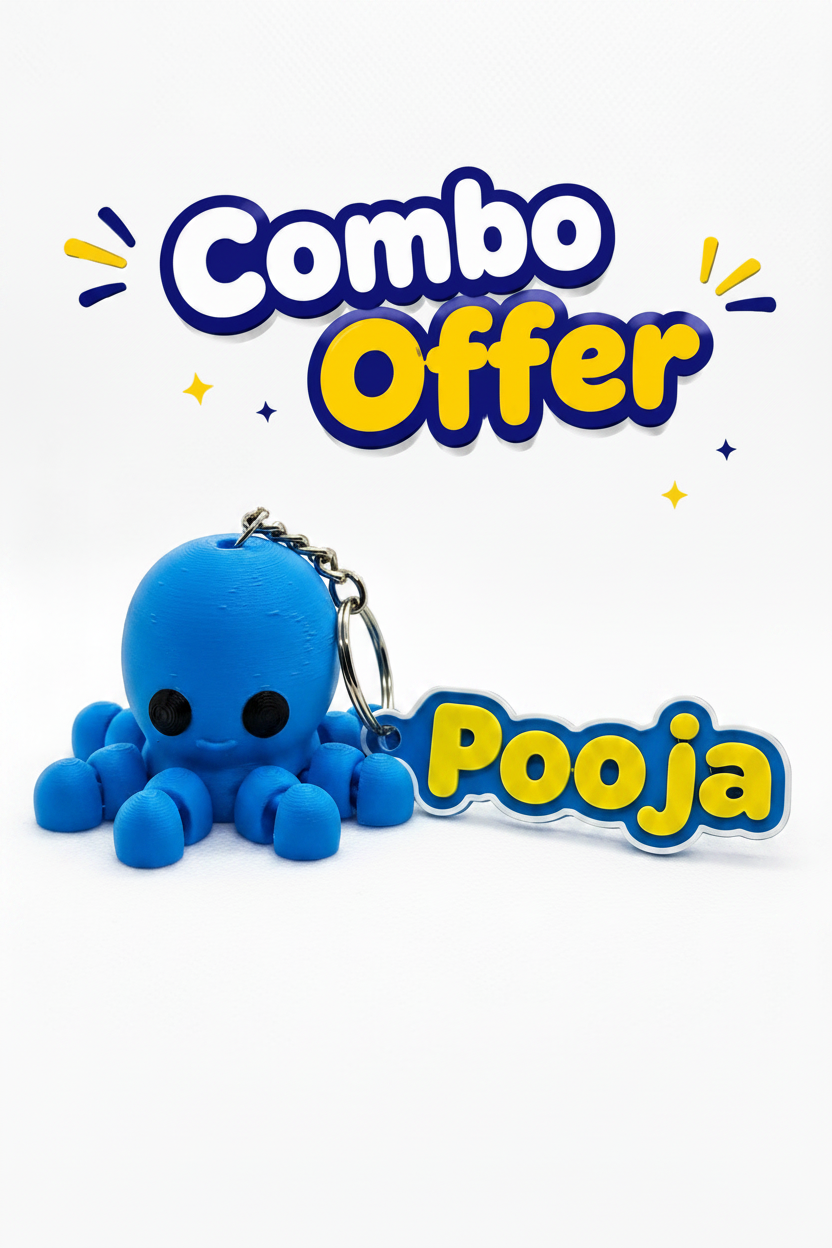 Personalized Name Tag & Keyring Combo