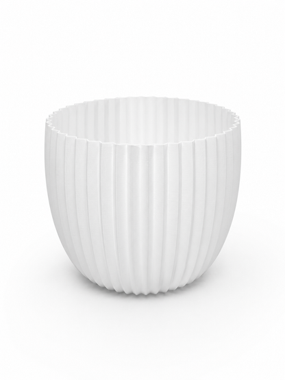 Modern Ribbed Decorative Vase