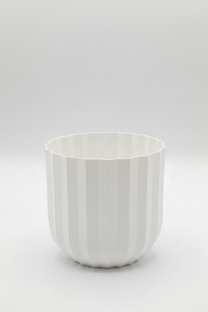 Modern Ribbed Planter Pot