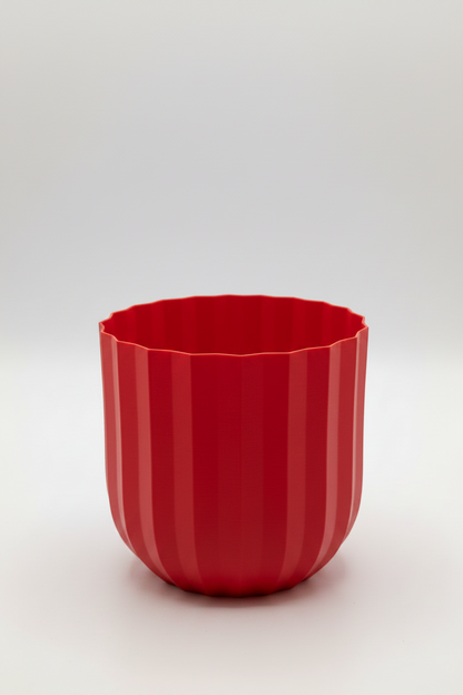 Modern Ribbed Planter Pot