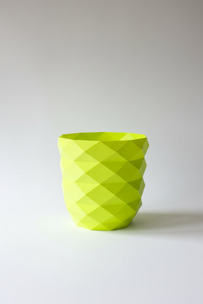 Fluorescent Green Geometrical Pot