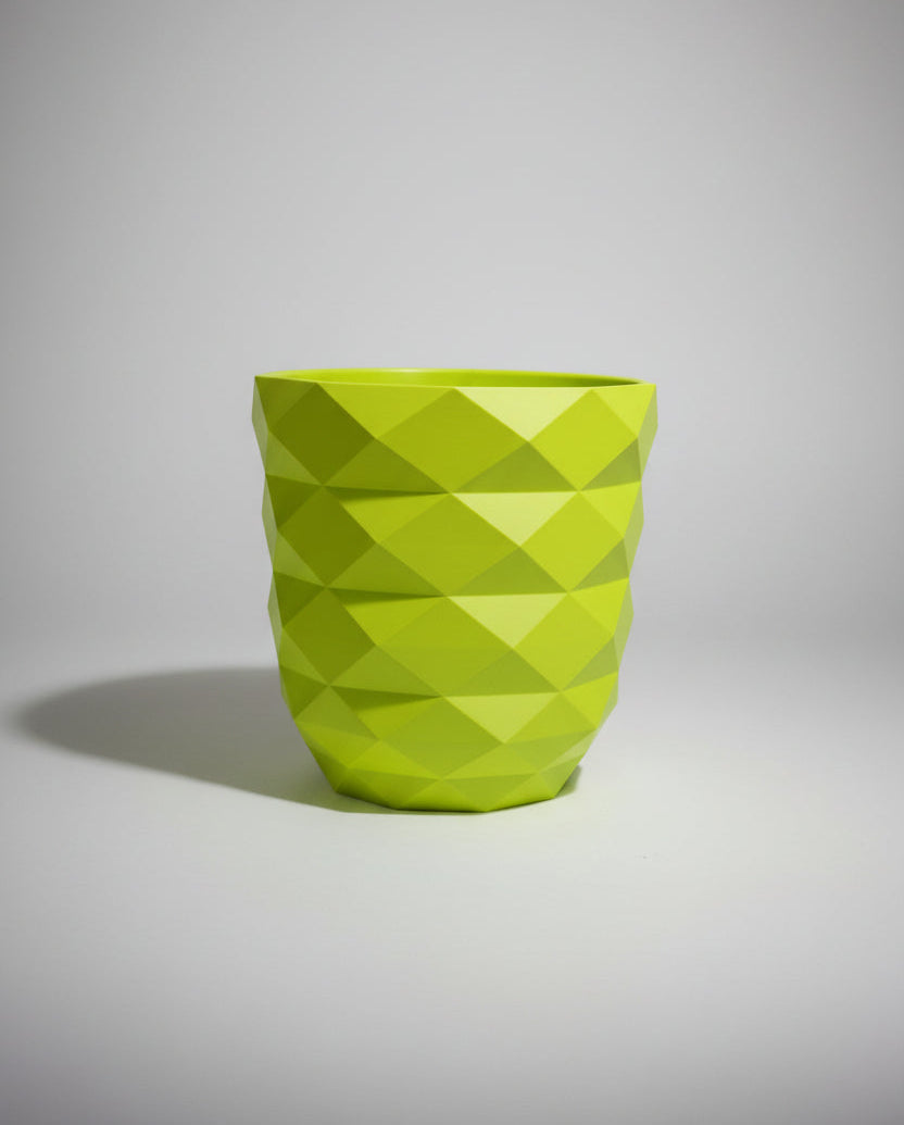 Fluorescent Green Geometrical Pot