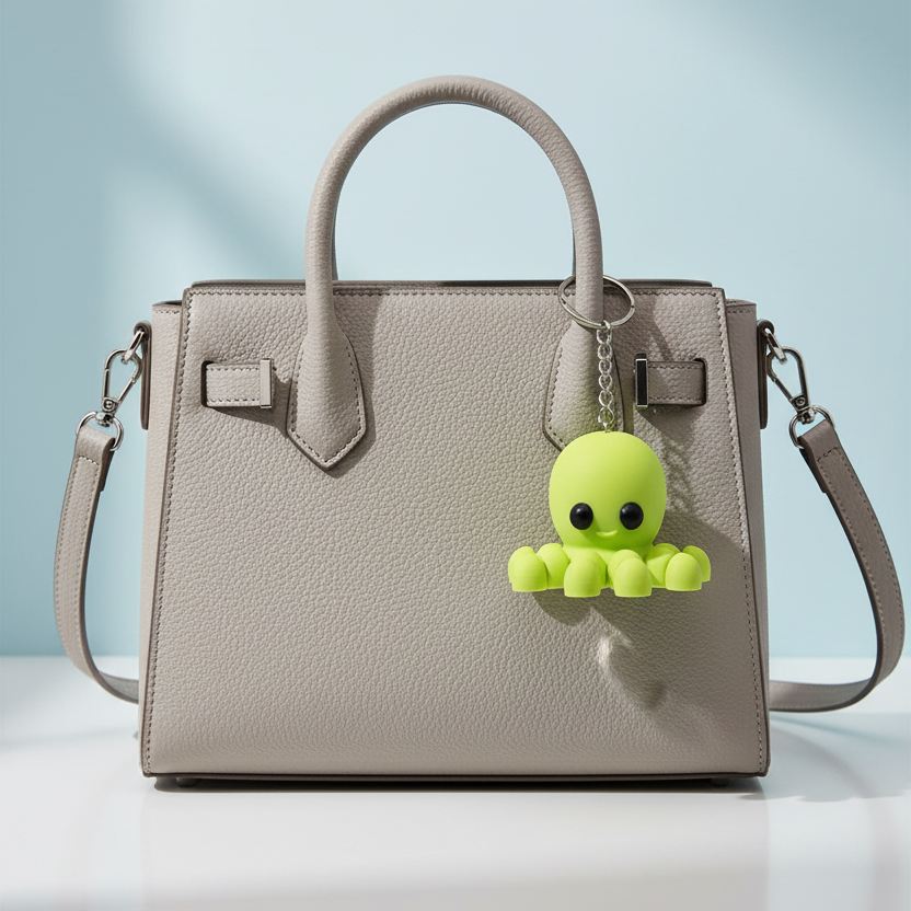 Baby Octopus Bag Charm
