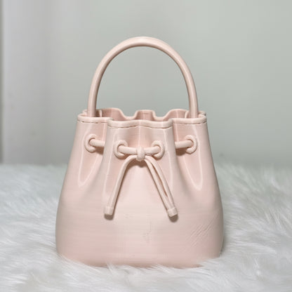 Bag shaped makeup holder